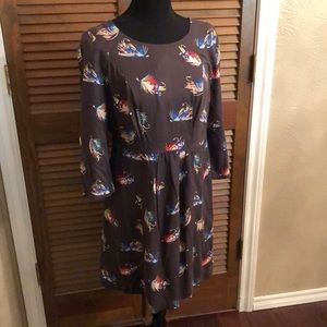 Boden Fly Fish Print Tunic Dress